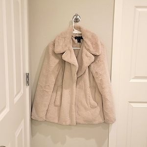 Rachel Zoe faux fur coat